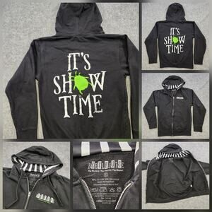 Beetlejuice Hoodie Mens S Small Zip Up Broadway Musical Showtime Theater Graphic